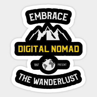 Digital Nomad Wanderlust Sticker